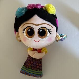 NWT Amparin FRIDA KAHLO Fiesta Plush Doll Mexican Artist Feminist Fiesta 2021